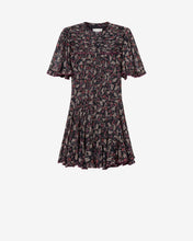 KLEID DAYNIA - SCHWARZ / HIMBEERE