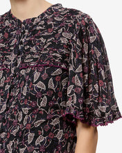KLEID DAYNIA - SCHWARZ / HIMBEERE