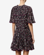 KLEID DAYNIA - SCHWARZ / HIMBEERE