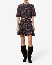 KLEID DAYNIA - SCHWARZ / HIMBEERE