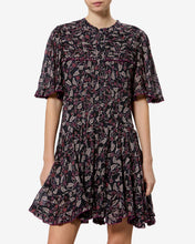 KLEID DAYNIA - SCHWARZ / HIMBEERE