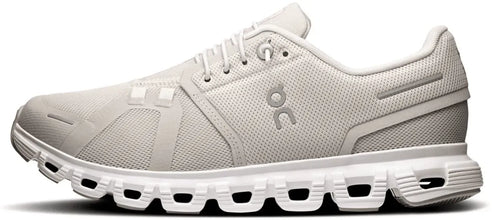 On Cloud 6 Damen Wide Pearl / White