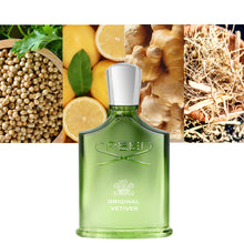 Creed Original Vetiver Eau de Parfum 100 ml Flakon und Verpackung